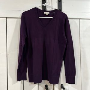 Loft Women’s Lightweight Sweater, Purple, size Large